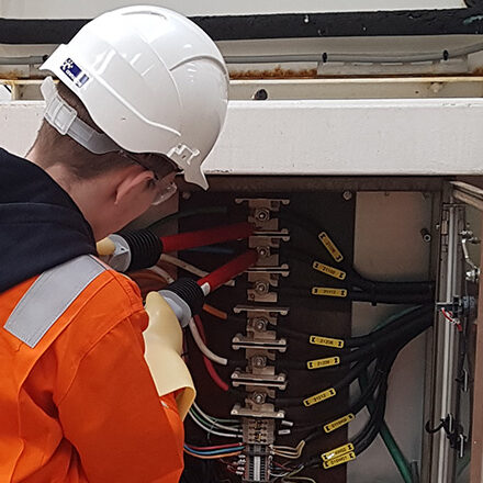 MTCS Provide High Voltage training for engineer technicians for subsea company Enshore at the Port of Blyth, UK
