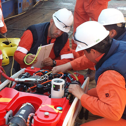 Workers on oil platform being assessed